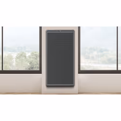 Carrera Radiateur Panneau Rayonnant Vertical Lcd Aluminium Gris Anthracite 2000W Logan Vertical