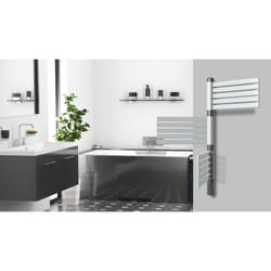 Carrera Sèche-Serviettes Pivotant Lcd Sans Fluide Blanc Gris 500W Felice