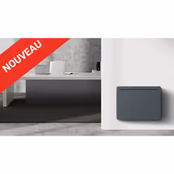 Carrera Radiateur Électrique Lcd Céramique Gris Anthracite 1000W Volino, Vitrocéramique, Gris, Acier, LCD, 1000 W, 600 mm