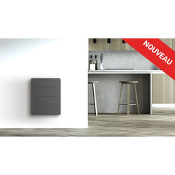 Carrera Radiateur Électrique Lcd Céramique + Film Gris Anthracite 1000W Yox