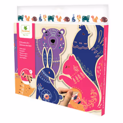 Sycomore POCKETS - SCRATCH ART LES ANIMAUX DES BOIS, Chine, 230 mm, 15 mm, 215 mm