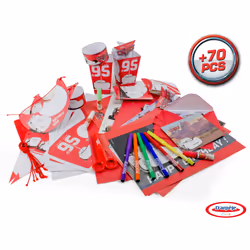 D'Arpeje Cars - Customise Anniversaire, Carton, Plastique, Papier, Rouge, 3 an(s), Mâle, Cars, À utiliser sous la surveillanc ...