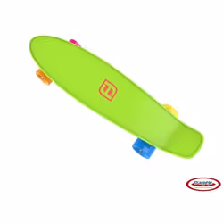 D'Arpeje Mini Skate Plastique 22'', Vert, Jaune, 8 an(s), CE, Chine, 560 mm, 80 mm