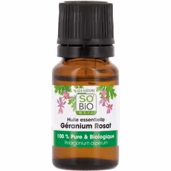 SO’BiO étic 3517360000696, Huile de géranium, 10 ml, Bouteille en verre, Cooking, CE