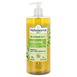 Natessance Shampoing Douche 2en1 Verveine Citronnée Bio 1 L
