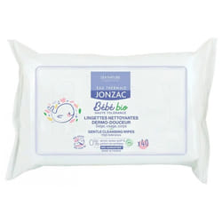Eau Thermale Jonzac Bébé Bio Lingettes Nettoyantes Dermo-Douceur 40 Lingettes