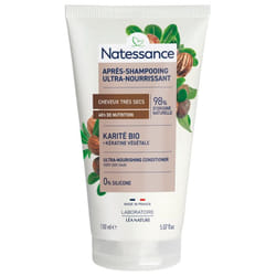 Natessance Après-Shampoing Ultra-Riche Karité et Kératine Végétale 150 ml