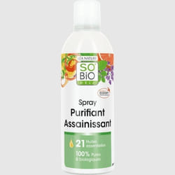 SoBio Étic Arôma Spray Habitat Purifiant Assainissant aux 21 Huiles Essentielles Bio 300ml