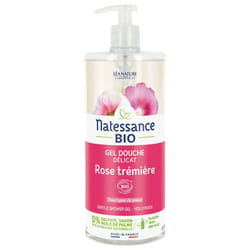 Natessance Gel Douche Délicat Rose Trémière Bio 1 L