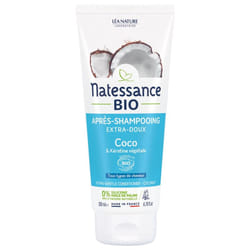 Natessance Après-Shampooing Extra-Doux Coco Bio et Kératine Végétale 200 ml