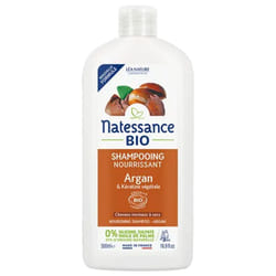 Natessance Shampoing Nourrissant Argan et Kératine Végétale Bio 500 ml