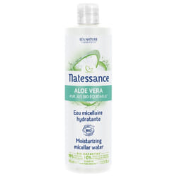 Natessance Aloe Vera Pur Jus Bio Équitable Eau Micellaire Hydratante Bio 400 ml