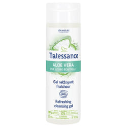 Natessance Aloe Vera Pur Jus Bio Équitable Gel Nettoyant Fraîcheur Bio 200 ml