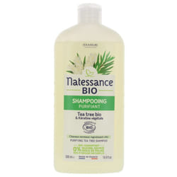 Natessance Shampoing Purifiant Tea Tree Bio et Kératine Végétale Bio 500 ml