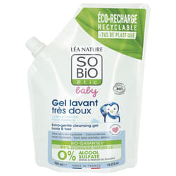 Léa Nature SO BIO étic Baby Gel Lavant Très Doux Éco-Recharge Bio 500 ml