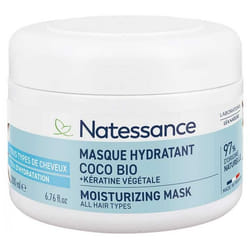 Natessance Masque Hydratant Coco Bio & Kératine Végétale 200 ml