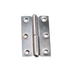 Charnière à dégonder en acier modèle 2002 gauche dimension 60x40mm épaisseur 1,5mm finition nickelée - MONIN – 433260