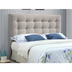 Tête de lit capitonnée - 140 cm - Tissu - Beige - FRANCESCO