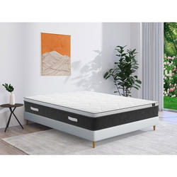 Vente-unique - Matelas 160 X 200 Cm Hybride Ressorts Ensachés Et Mémoire De Forme Ép.25cm - Astria Art Collection De Ysmée