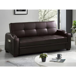Vente-unique MIRELLA lit sofa 3 siège(s) Marron