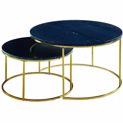 Les tables basses ANGELA, des pièces maîtresses ? Le marbre se modernise avec les tables basses gigognes ANGELA. Leurs platea ...
