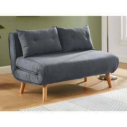 Vente-unique VALERIO lit sofa 2 siège(s) Gris
