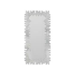 Miroir en inox - L. 57 x H. 120 cm - Argenté - LOLA