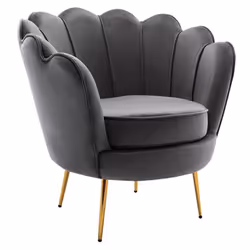 - Un design rétro dans l'air du temps Avec sa forme coquillage originale et tendance, les canapé et fauteuil DANDELION apport ...