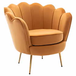 - Un design rétro dans l'air du temps Avec sa forme coquillage originale et tendance, les canapé et fauteuil DANDELION apport ...
