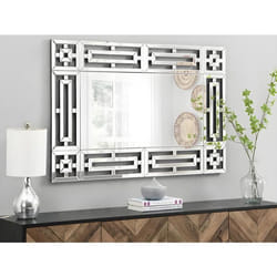 Miroir mural en inox - L. 120 x H. 80 cm- LOAYE