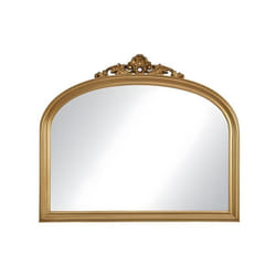 Miroir en bois de paulownia - L. 107 x H. 90 cm - Doré - EYOB