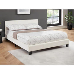 Lit 140 X 190 Cm - Simili - Blanc - Cornelius Ii