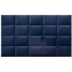 Pascal Morabito - Panneaux muraux tête de lit - 200 cm - Velours - Bleu - bartel de