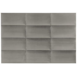 Panneaux muraux tête de lit - 180 cm - Velours - Taupe - BONTE de Pascal Morabito
