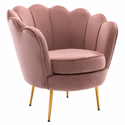 - Un design rétro dans l'air du temps Avec sa forme coquillage originale et tendance, les canapé et fauteuil DANDELION apport ...