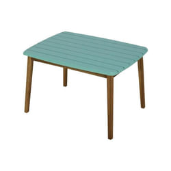 Table de jardin pour enfant en acacia bleu turquoise L.80 cm - GOZO de MYLIA