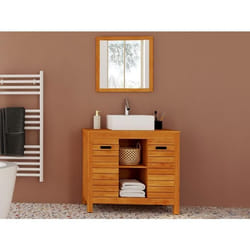 Meuble sous vasque en bois dacacia - 90 cm - PULUKAN