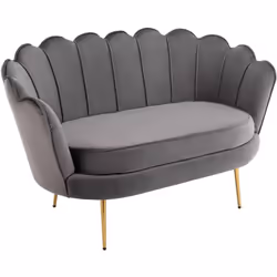 - Un design rétro dans l'air du temps Avec sa forme coquillage originale et tendance, les canapé et fauteuil DANDELION apport ...