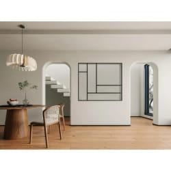 VENTE-UNIQUE ARTENA - Verrière atelier design en aluminium thermolaqué Noir