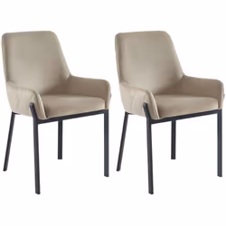 La chaise CAROLONA dispose d’une assise au revêtement de velours large et confortable pour que vous vous y sentiez parfaiteme ...