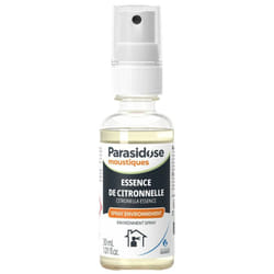 Parasidose Moustiques Spray Environnement Essence de Citronnelle 30 ml