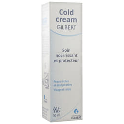 Crème - GILBERT - Cold Cream - 50ml - Hypoallergénique - Soin peaux sèches et sensibles