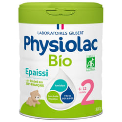 Physiolac Bio Formule Épaissie 2 6 à 12 Mois 800 g