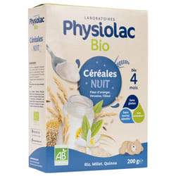 Physiolac Bio Céréales Nuit Dès 4 Mois 200 g