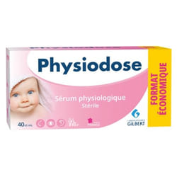 Physiodose Sérum Physiologique Stérile 40 Unidoses de 5 ml