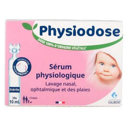 Physiodose Sérum Physiologique Stérile 30 Unidoses Végétales 10 ml