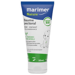 Marimer Nature Baume Pectoral Bébé Enfant Bio 50 ml