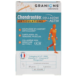 Granions Chondrostéo Articulations Collagène Activ 30 Gélules