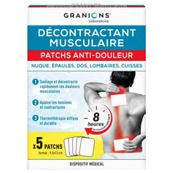 Granions Décontractant Musculaire 5 Patchs Anti-Douleur