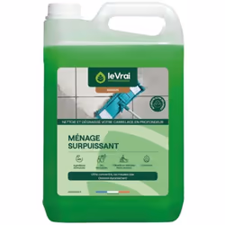Ménage surpuissant 5 L - Formule ultra-concentrée, idéale pour nettoyer et dégraisser votre carrelage en profondeur - Élimine ...